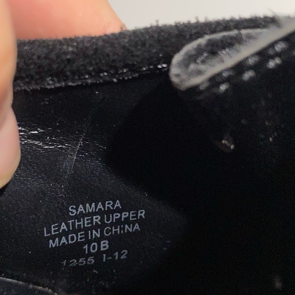 RALPH LAUREN Samara Black Suede Boot Heel Lace Up - Picture 10 of 10